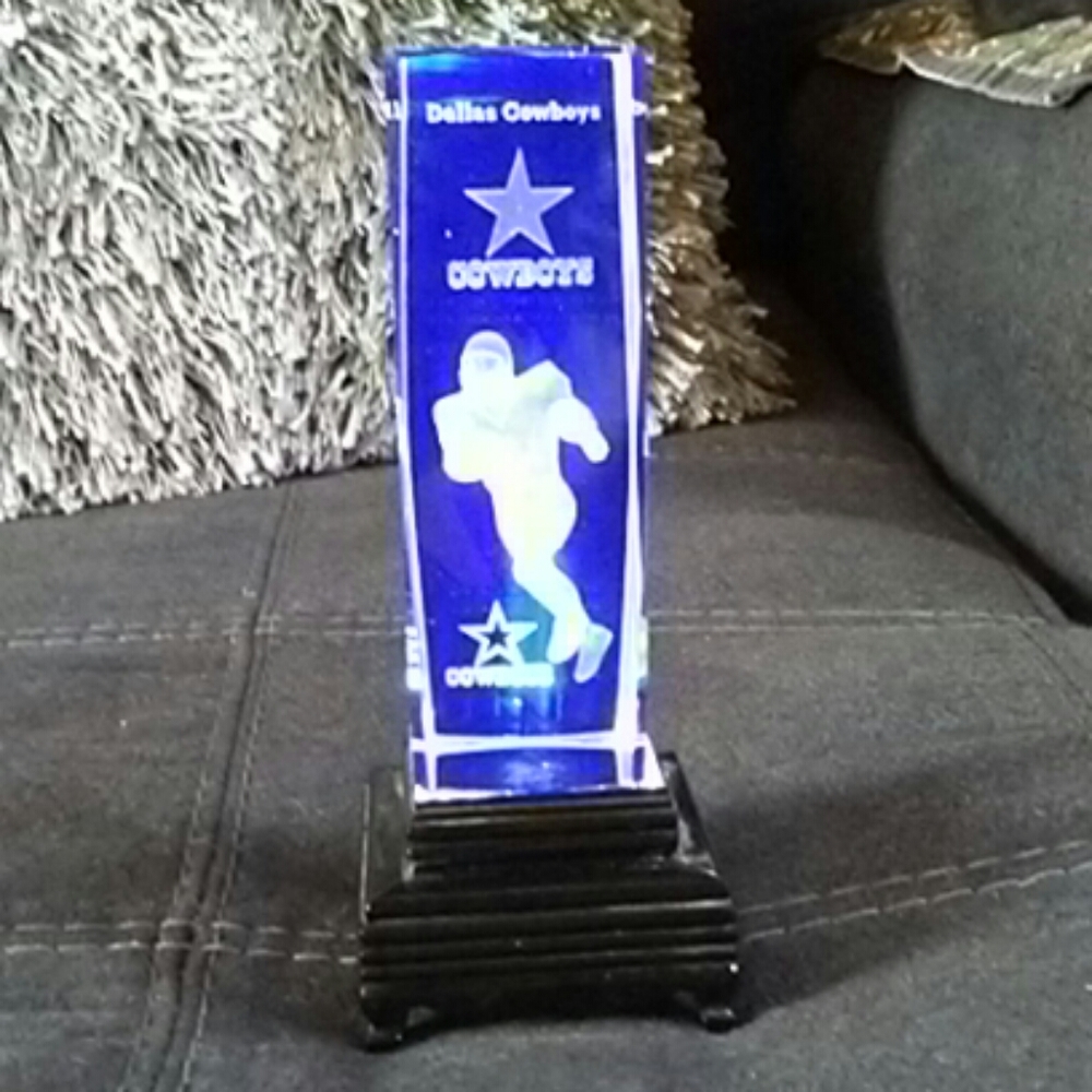 A Dallas Cowboys Lighted Figurine